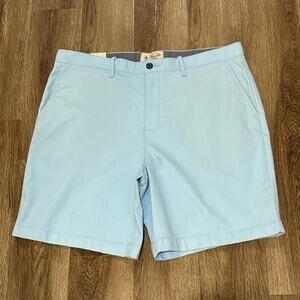 Men’s Original Penguin Bedford Cord Slim Fit Shorts Size 38 Light Blue New